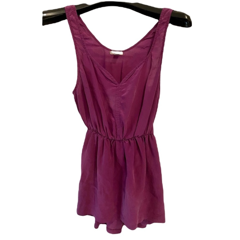 UO Ecote fuschia silk tank